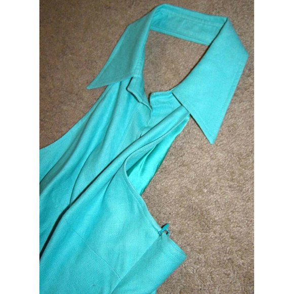 NEW Anne Klein Summer Halter green Dress sz 8-10 - Picture 7 of 8